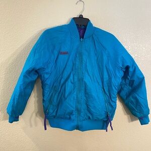 Vintage 1990s Columbia Coat Jacket Reversible Womens Size Small